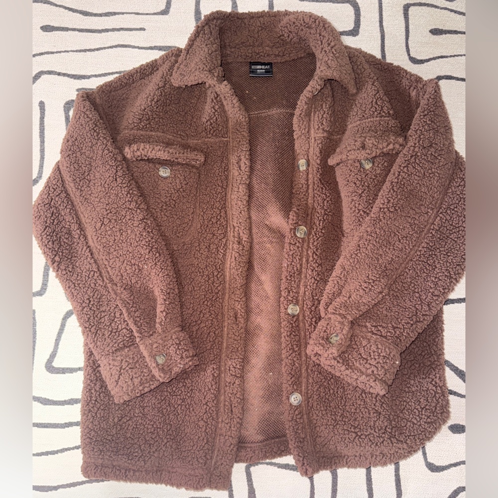32 Heat Chocolate Sherpa Jacket